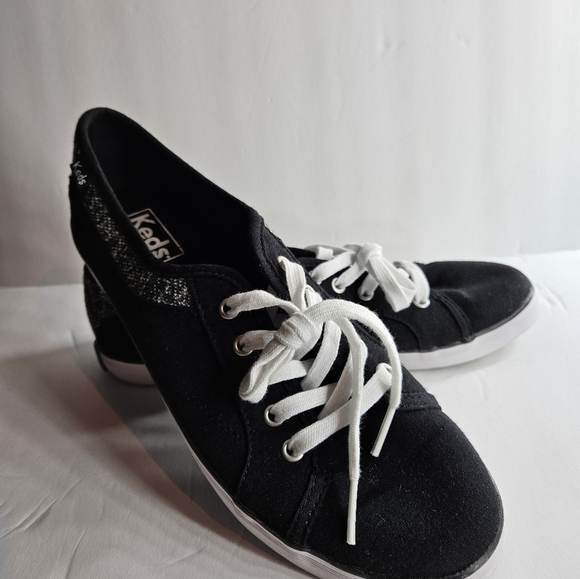 Keds Women's Black Lace Sneakers Size 7 - Picture 6 of 7